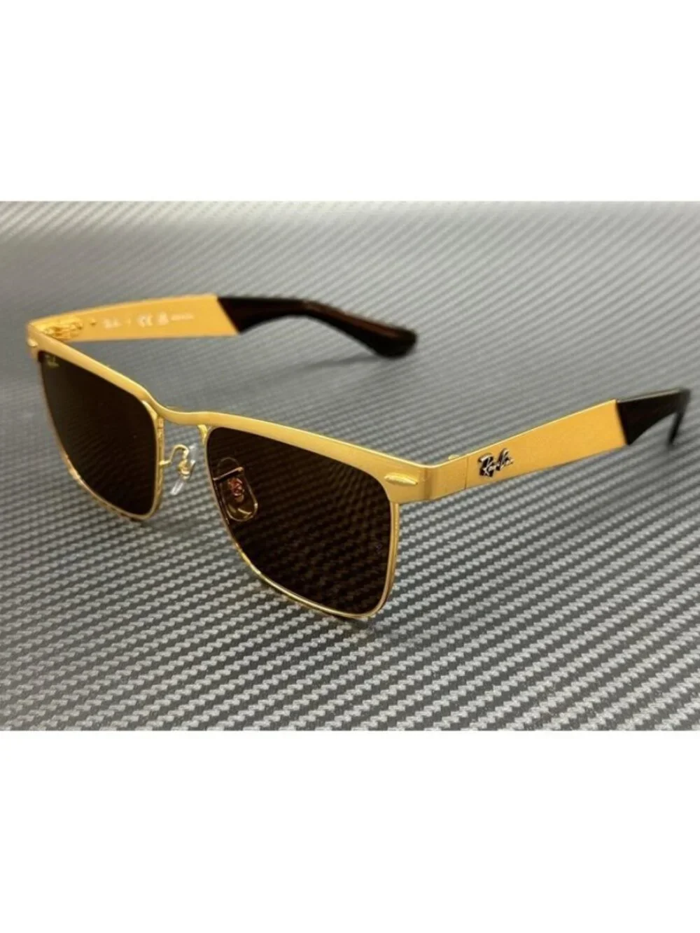 New Ray-Ban Men Legend Gold Sunglasses 56-18-145
